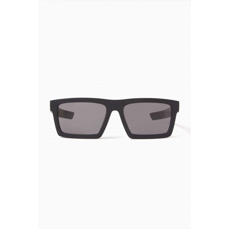 Prada - Rectangular Matte Sunglasses