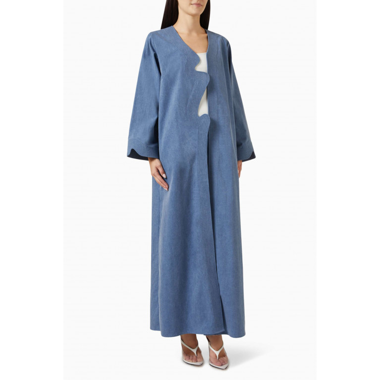 THE CAP PROJECT - Outline Cloud Abaya in Denim-blend