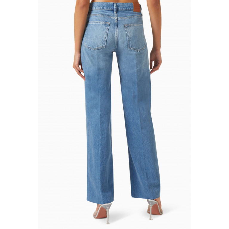 ANINE BING - Hugh High-waist Jeans in Denim