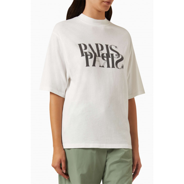 ANINE BING - Avi Paris T-shirt in Cotton-jersey