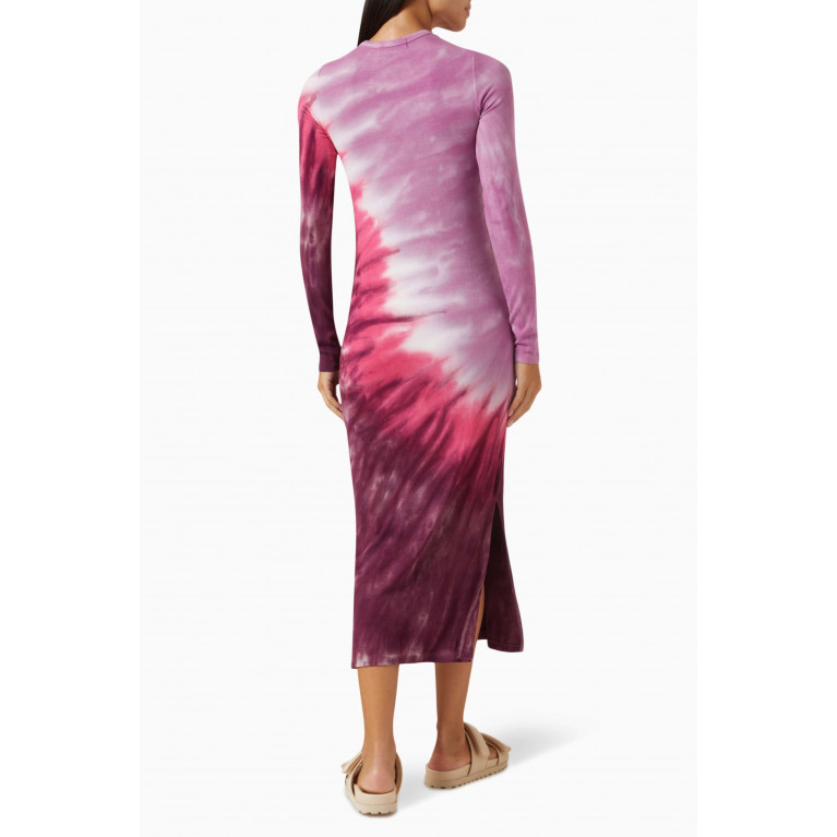 Electric & Rose - Skylar Tie-Dye Midi Dress in Rayon