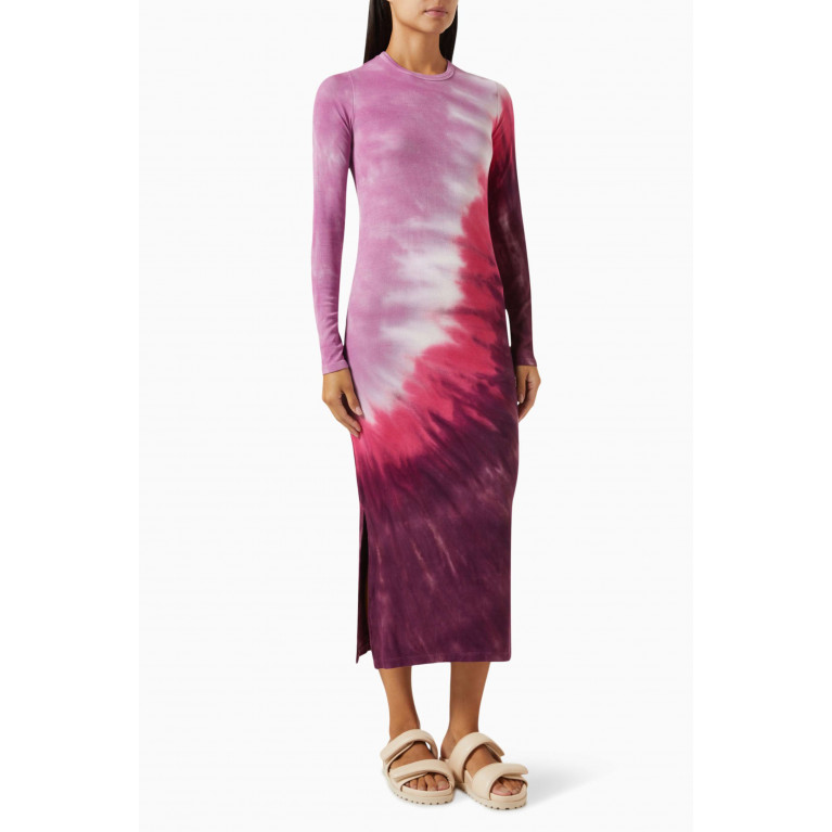 Electric & Rose - Skylar Tie-Dye Midi Dress in Rayon