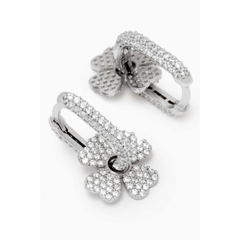 The Jewels Jar - Heidi Huggie Hoop Earrings in Sterling Silver