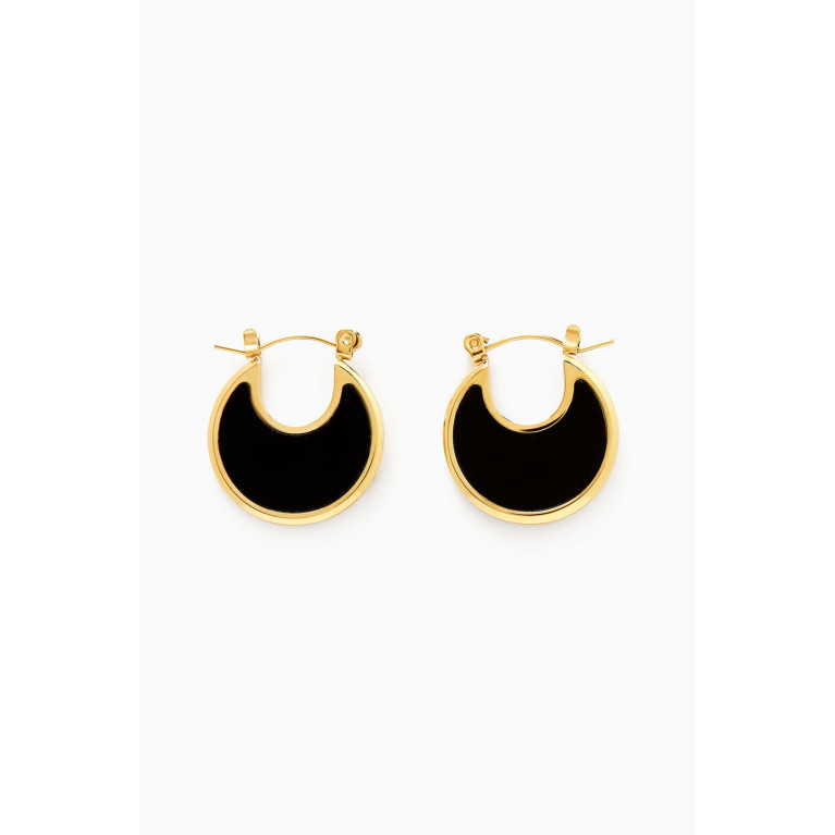 The Jewels Jar - Joana Hoop Earrings in 18kt Gold-plated Stainless Steel