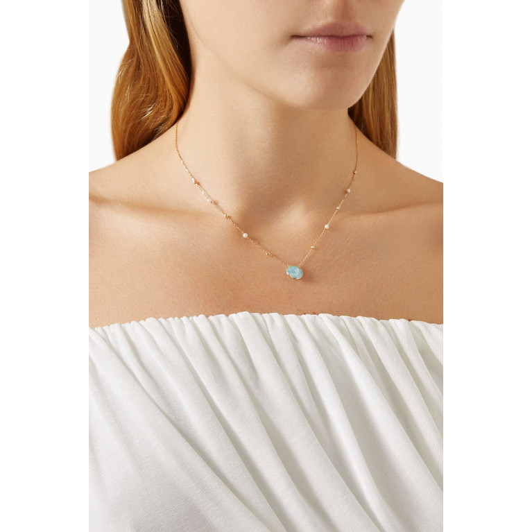 M's Gems - Azura Necklace in 18kt Gold