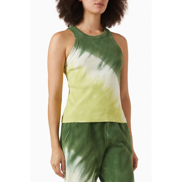 Electric & Rose - Sinclair Tie-dye Tank Top in Ribbed-cotton