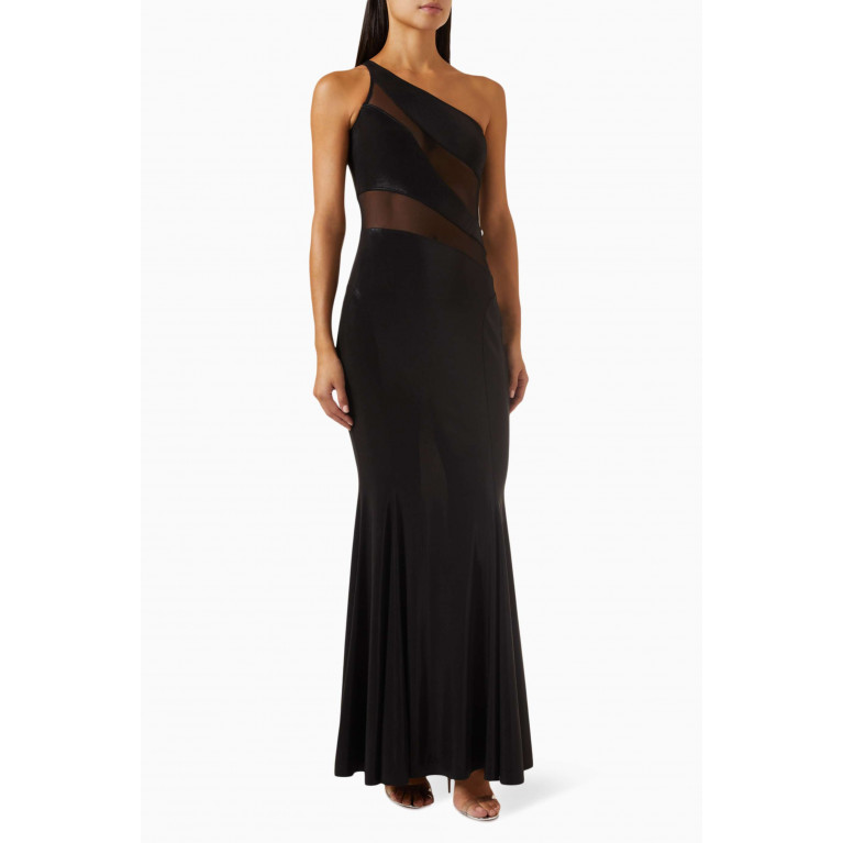 Norma Kamali - Snake Mesh Fishtail Gown in Stretch Lamé