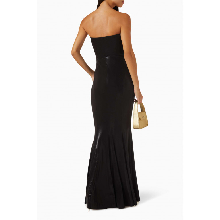 Norma Kamali - Strapless Fishtail Gown in Stretch Lamé