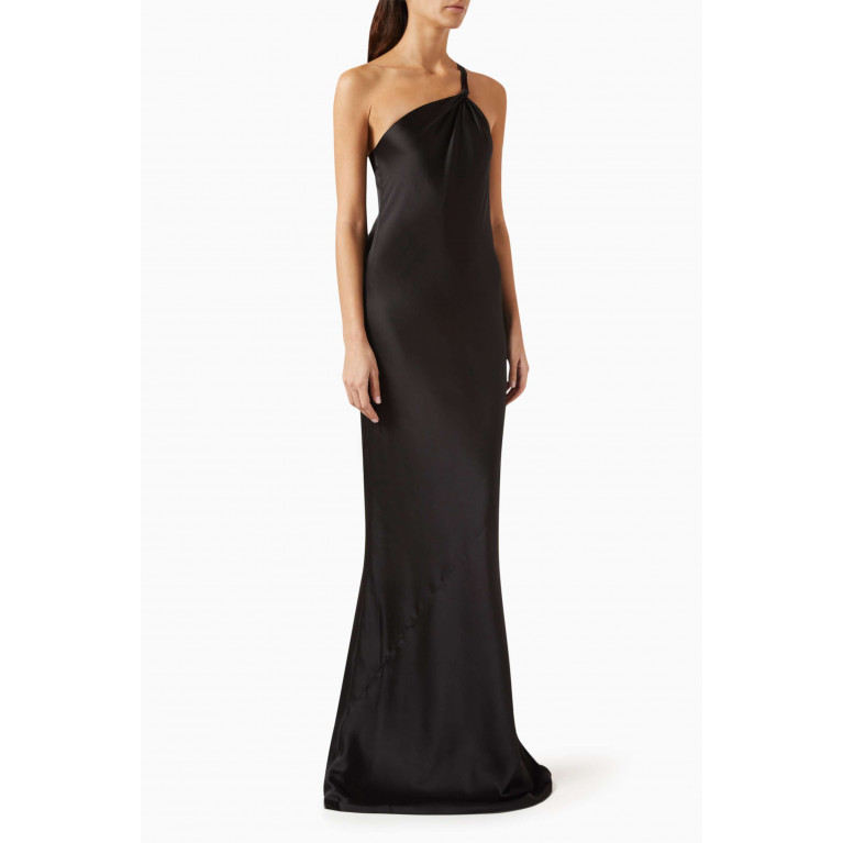 Norma Kamali - One-Shoulder Bias Gown in Polyester