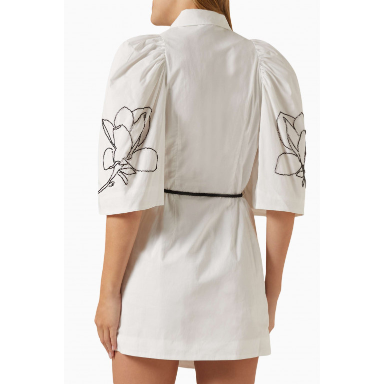 Joslin - Charleigh Bead Mini Shirt Dress in Organic Cotton