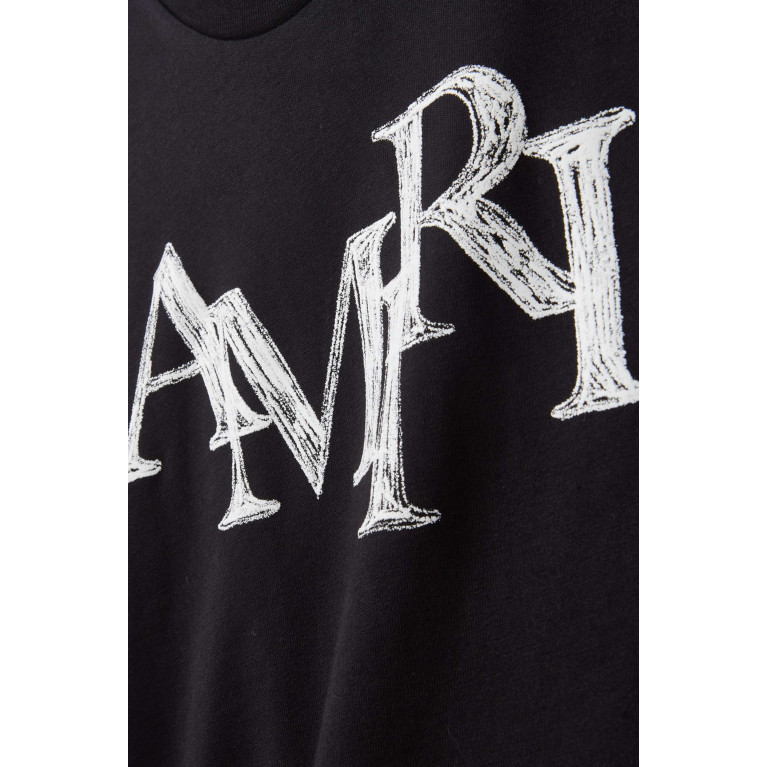Amiri - Staggered Scribble T-shirt in Cotton