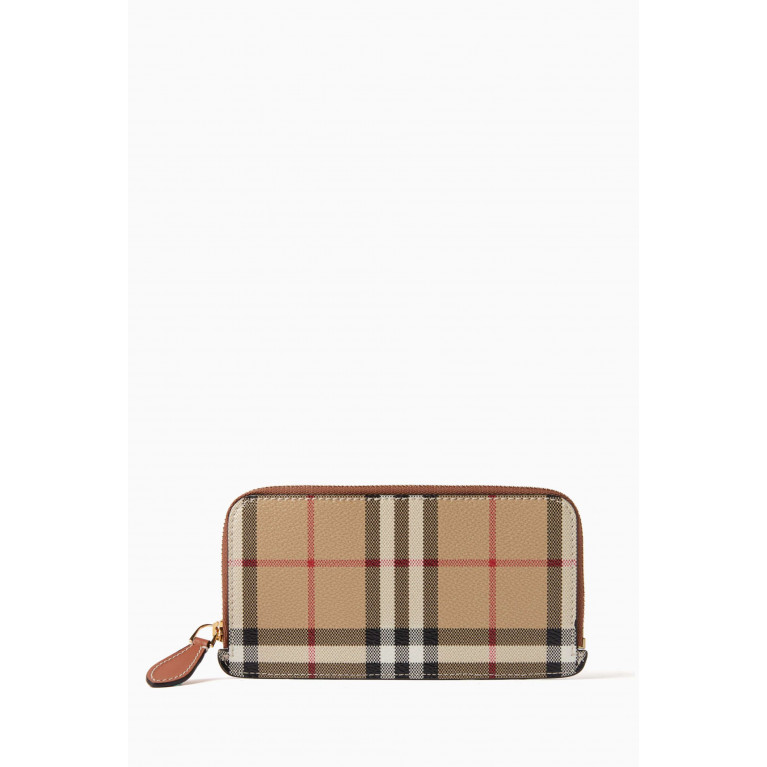 Burberry - Somerset Wallet in Vintage Check Canvas
