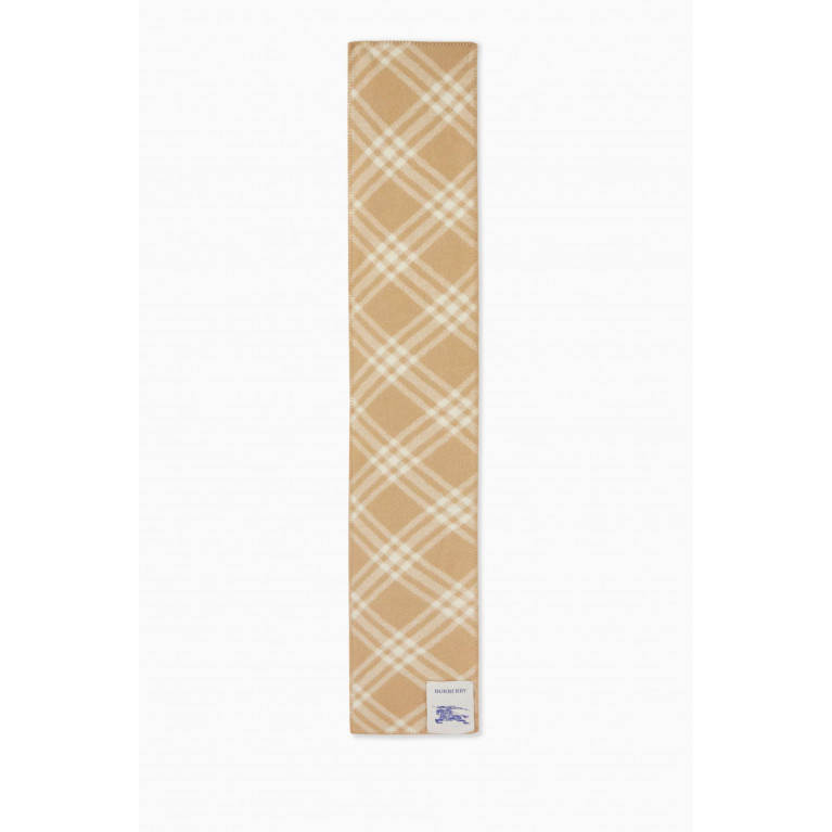 Burberry - Tri-bar Check Scarf in Wool