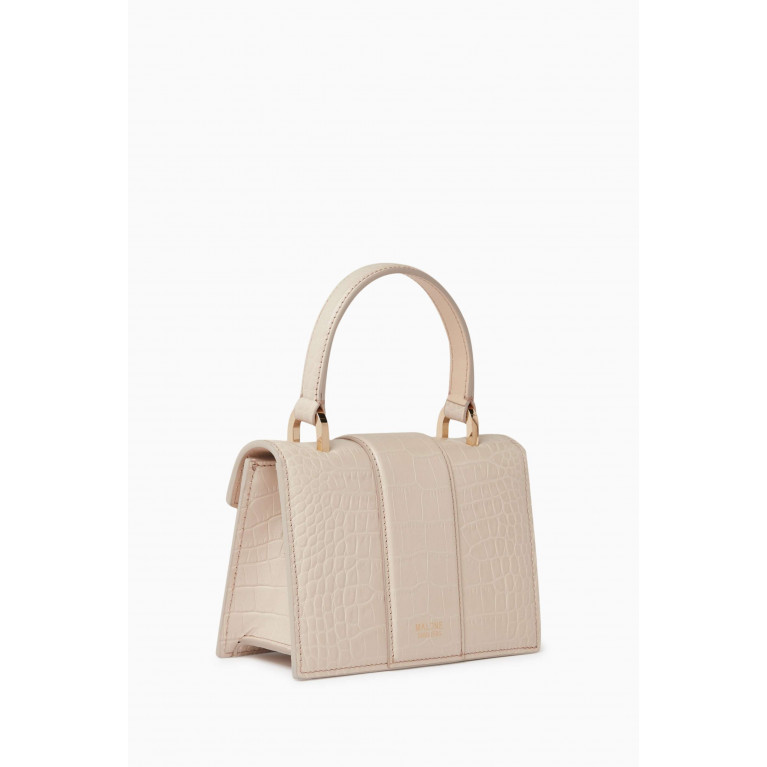 Malone Souliers - Mini Audrey Top-handle Bag in Croc-embossed Leather