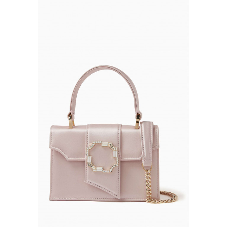 Malone Souliers - Mini Audrey Top Handle Bag in Satin