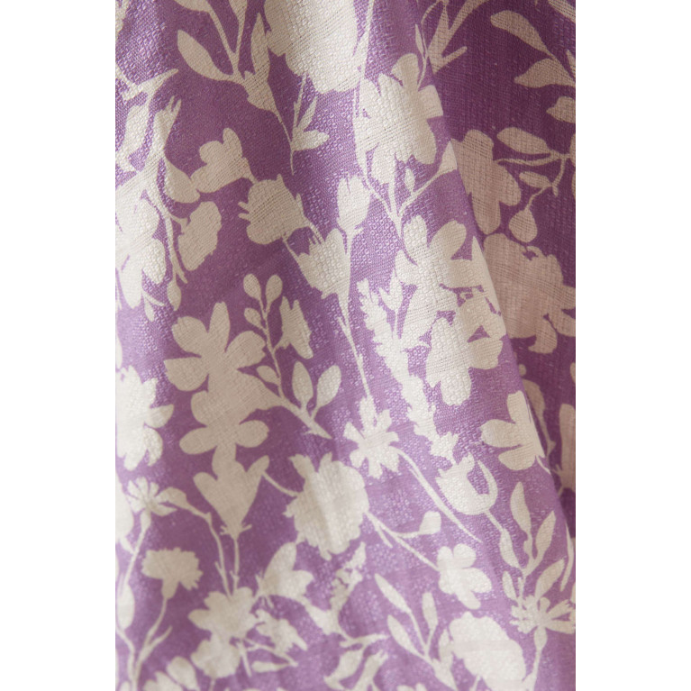 Bambah Boutique - Arielle Floral Print Kaftan in Linen