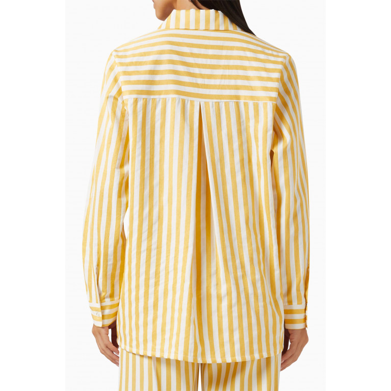 Bambah Boutique - Pinstripe Lounge Shirt in Cotton