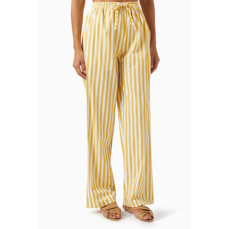 Bambah Boutique - Pinstripe Lounge Pants in Cotton