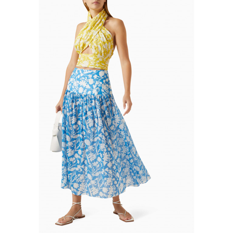 Bambah Boutique - Catania Floral Midi Skirt