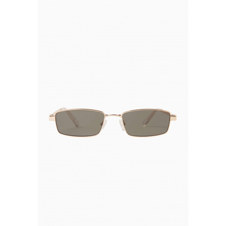 Le Specs - Bizzaro Rectangular Sunglasses in Metal