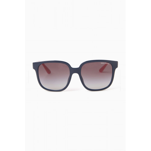 Armani Exchange - Square Sunglasses in Acetate Blue