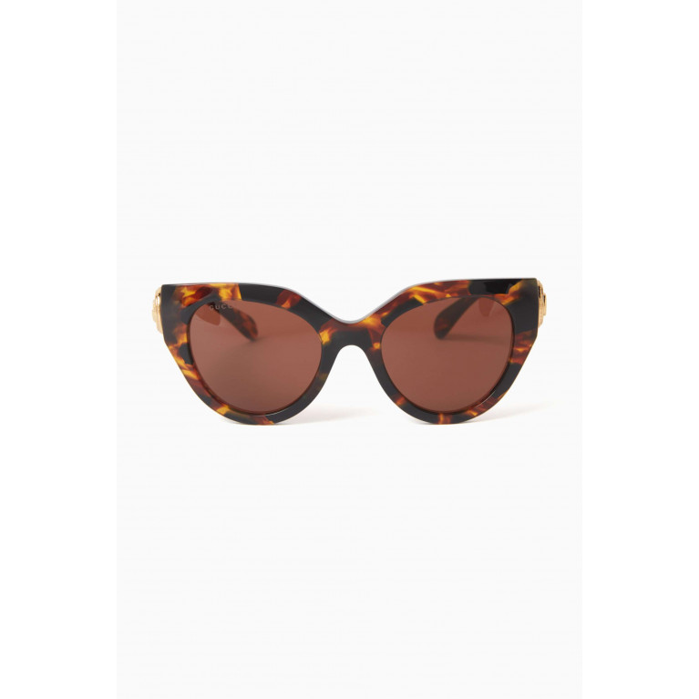 Gucci - Havana Sunglasses in Recycled Acetate