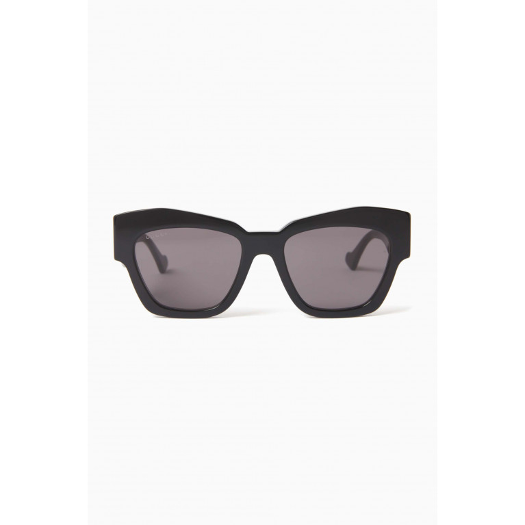 Gucci - Havana Square-eye Sunglasses in Acetate