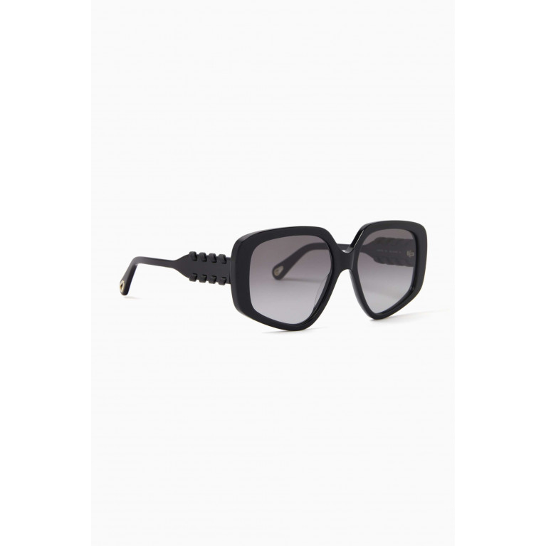 Chloé - Mony Geometric Sunglasses in Acetate