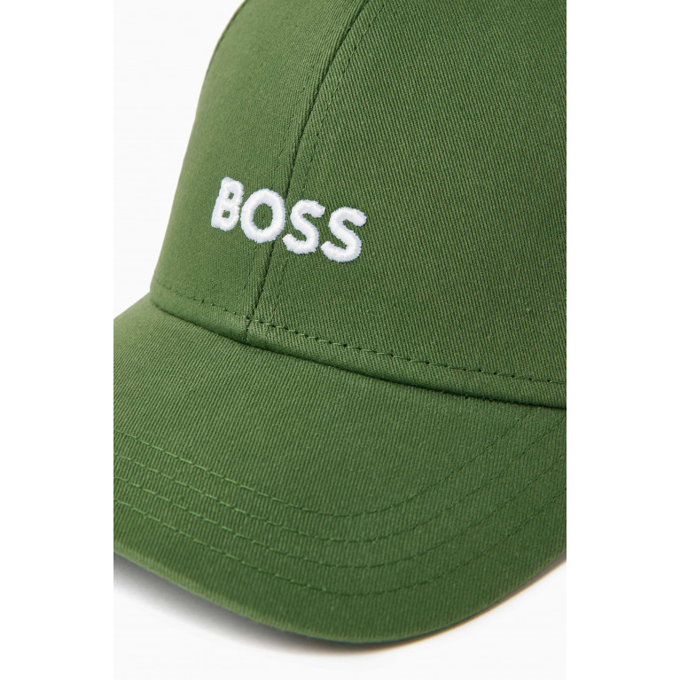 Boss - Logo-embroidered Cap in Cotton