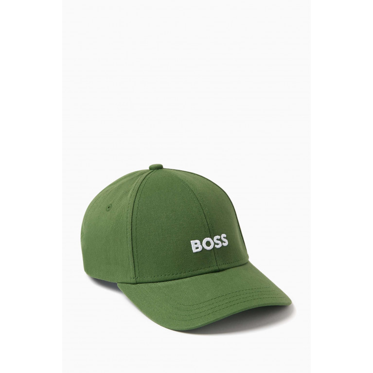 Boss - Logo-embroidered Cap in Cotton