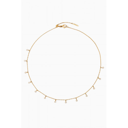 Yataghan Jewellery - Sparkle Diamond Dangle Necklace in 18kt Gold