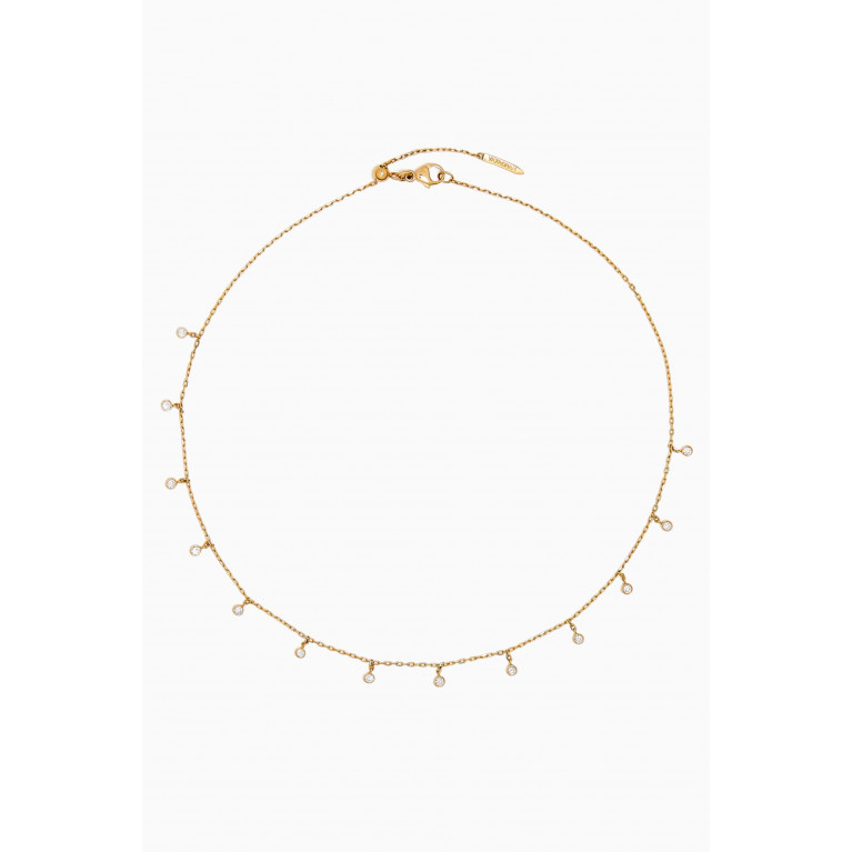 Yataghan Jewellery - Sparkle Diamond Dangle Necklace in 18kt Gold