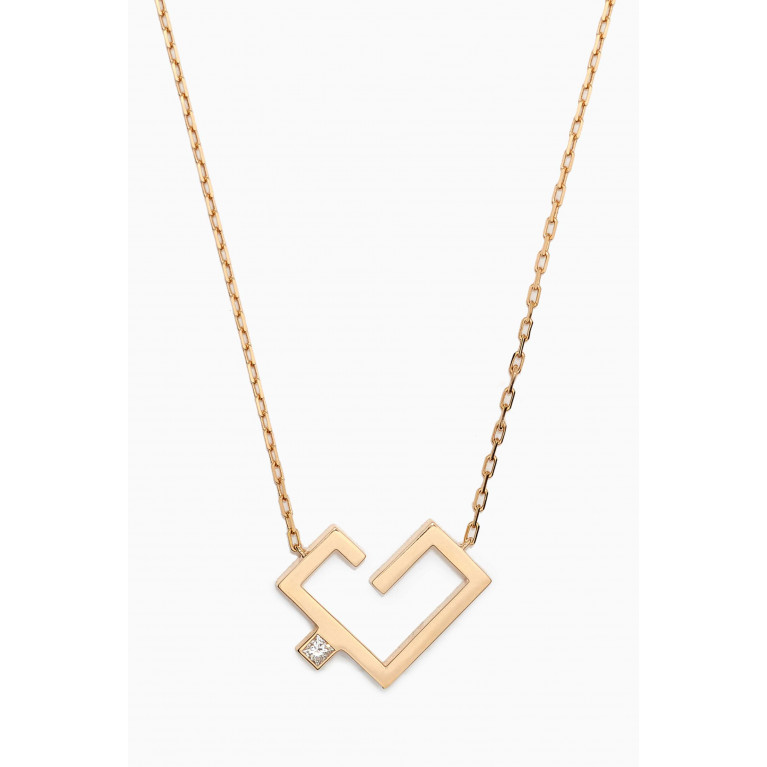 Yataghan Jewellery - Small Hubb Diamond Necklace in 18kt Gold