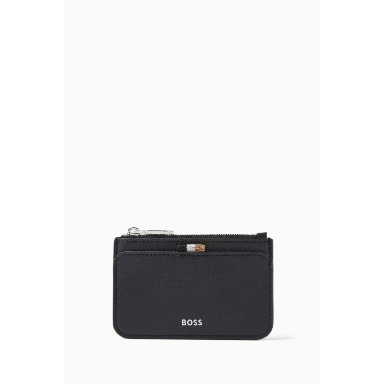 Boss - Zipped Card Holder in Leather