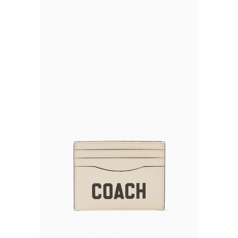 Coach - Logo Card Case in Pebbled Leather