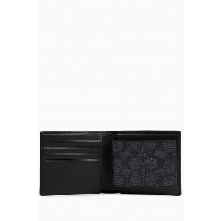 Coach - 3-in-1 Wallet in Canvas & Leather