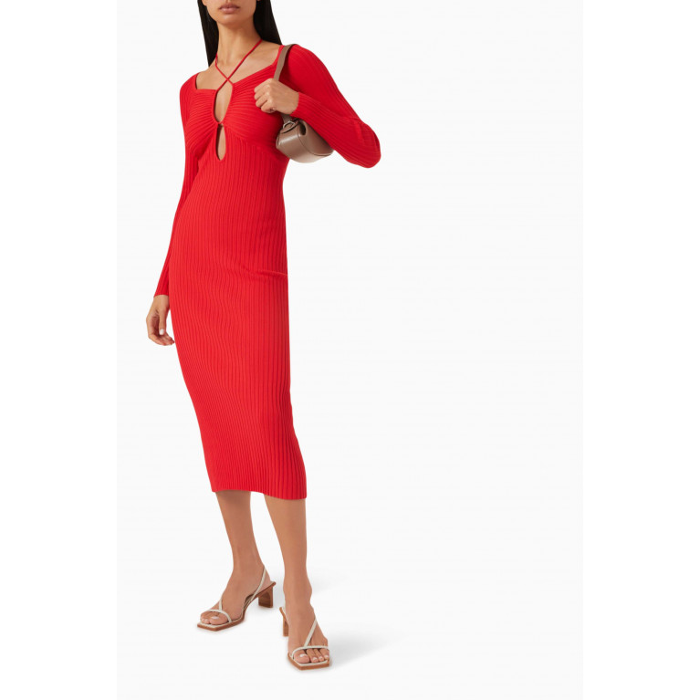 Solid & Striped - The Lisa Midi Dress in Viscose & Nylon