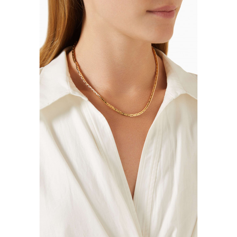 Luv Aj - The Chloe Chain Necklace in Gold-plated Brass