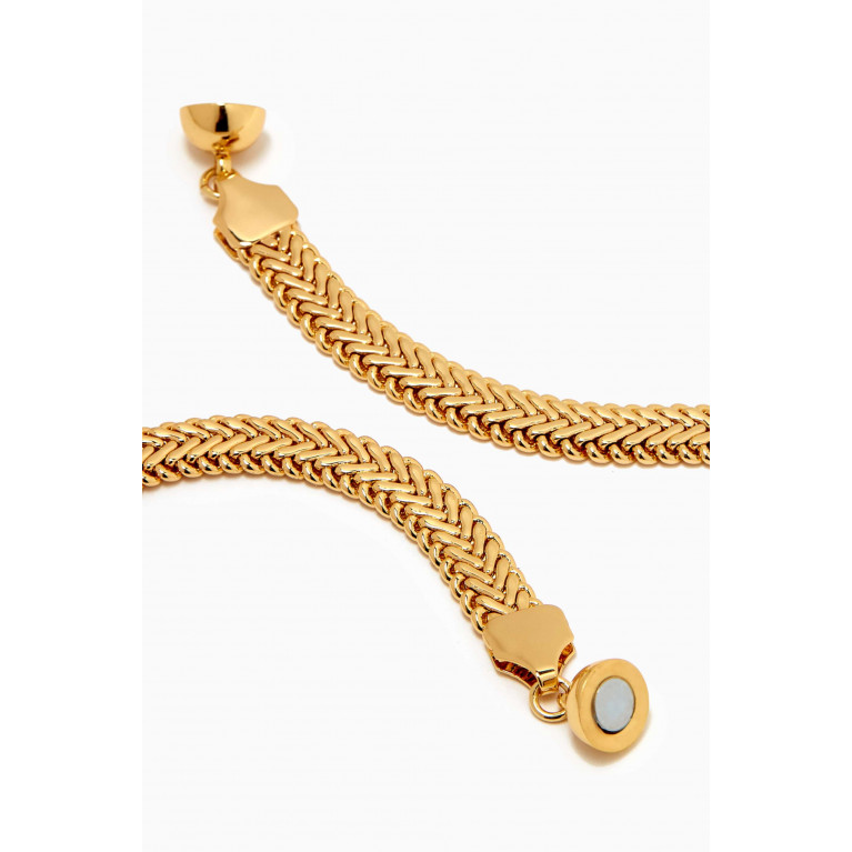 Luv Aj - Domenico Chain Necklace in Gold-plated Brass