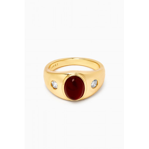 Luv Aj - The Shiraz Ring in Gold-plated Brass