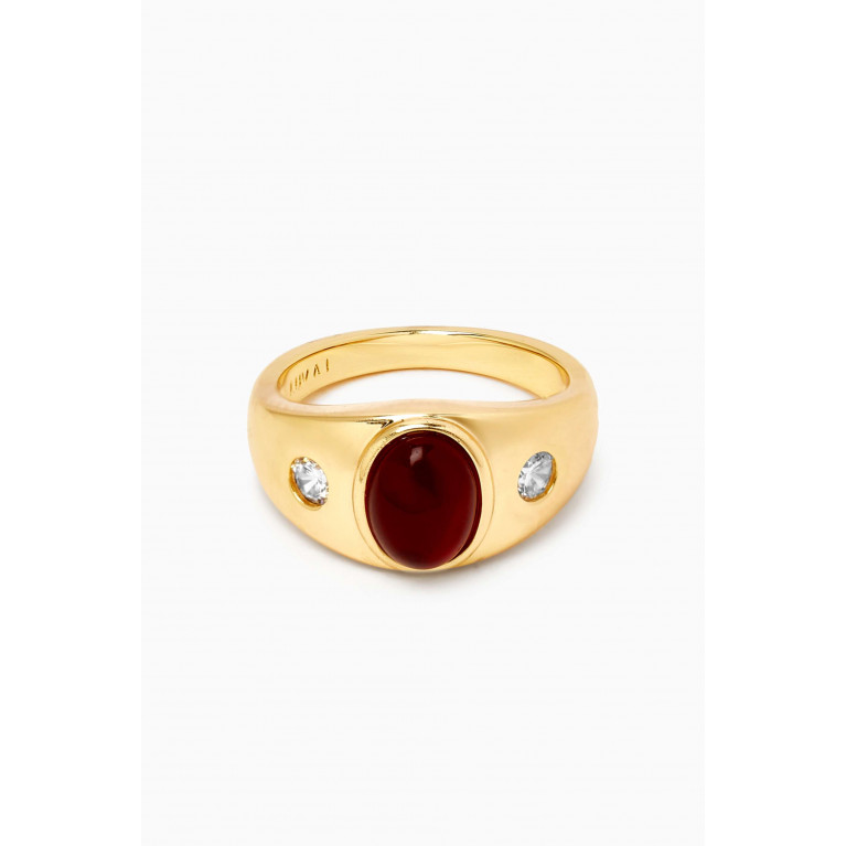 Luv Aj - The Shiraz Ring in Gold-plated Brass