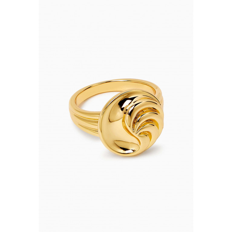 Luv Aj - The Leila Ring in Gold-plated Brass