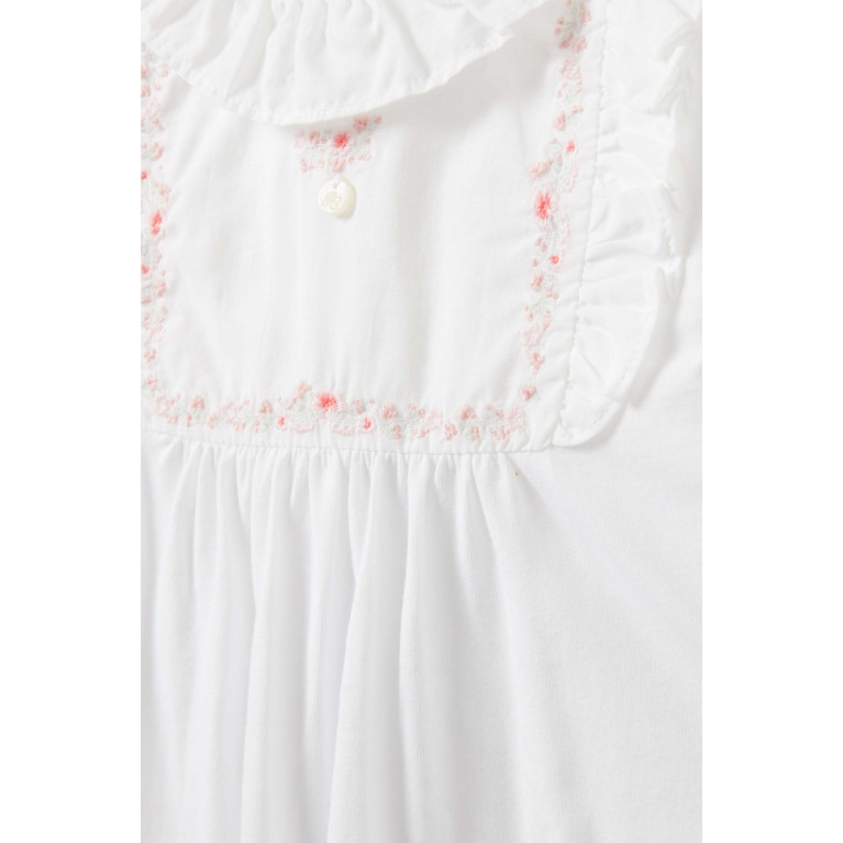 Tartine et Chocolat - Floral Pyjama Suit in Cotton White