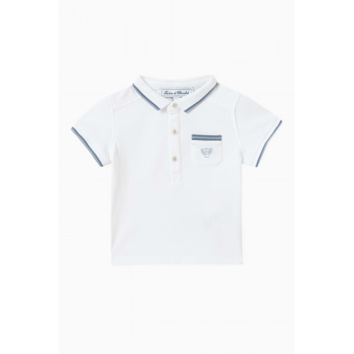 Tartine et Chocolat - Logo-embroidered Polo Shirt in Cotton