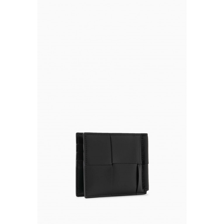 Bottega Veneta - Cassette Bill Clip Wallet in Intreccio Leather