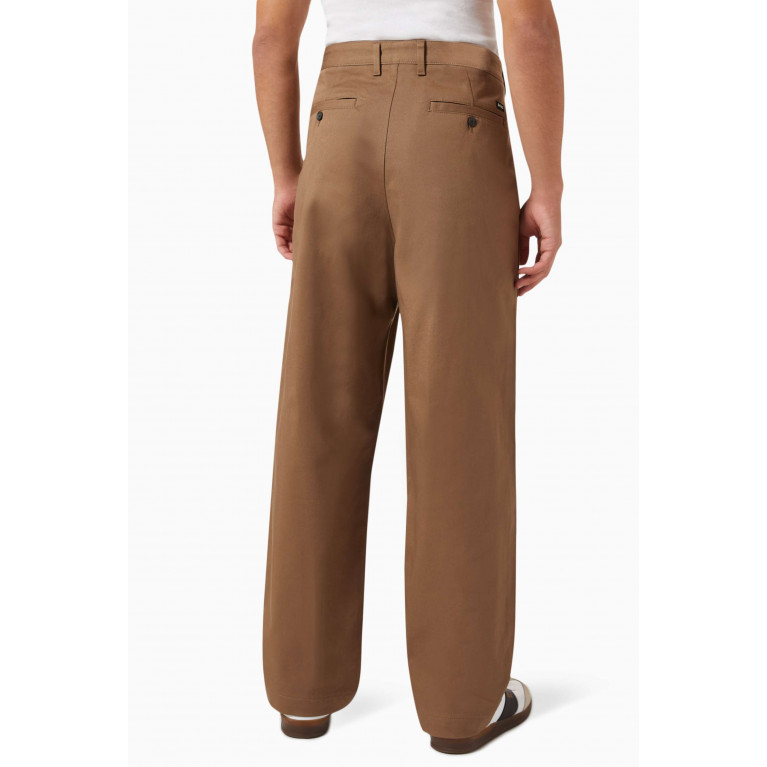 Boss - Relaxed-fit Trousers in Stretch Cotton Twill