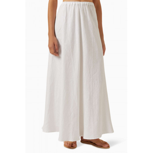 Faithfull The Brand - Heba Maxi Skirt in Linen White