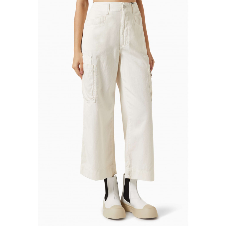 Le Jean - Bianca Cargo Pants in Cotton-blend Neutral