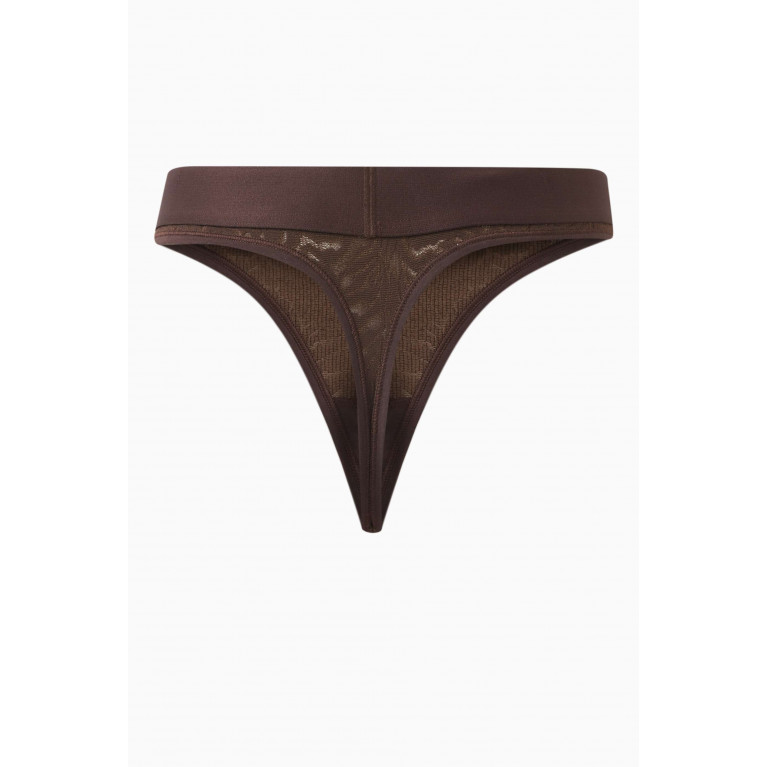 Calvin Klein - Intrinsic Thong in Nylon-blend Brown