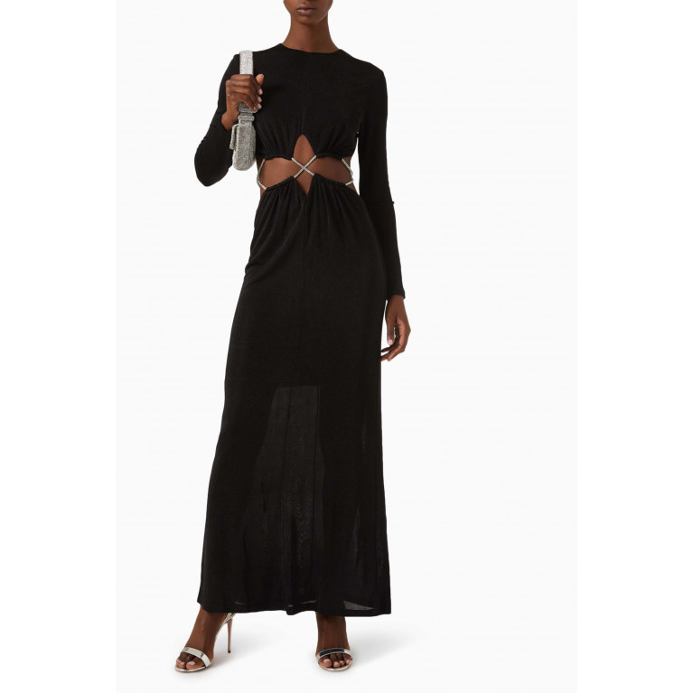 Misha - Marcel Cut-out Maxi Dress in Jersey